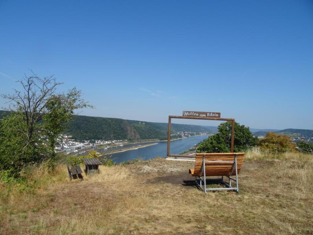Ferienwohnung Neli Am Rhein Rheinbrohl Bagian luar foto